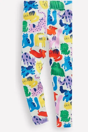 Boden Fun Leggings-Multi Oatmeal Rainbow Pets Female