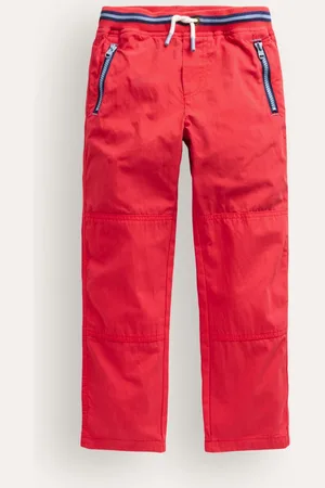 Boden Cosy Lined Trousers-Poppy Red Male