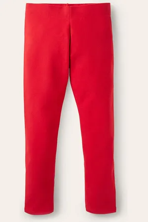 Boden Plain Cosy Leggings-Rockabilly Red Female
