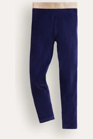 Boden Velvet Leggings-College Navy Female