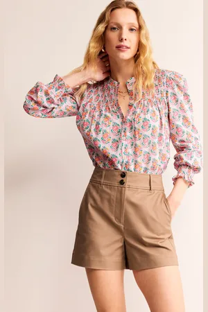 Boden Westbourne Sateen Shorts-Neutral Female
