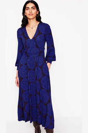 Boden Daphne Jersey Maxi Dress-Purple, Mosaic Cascade Female