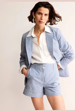 Boden Marylebone Seersucker Blazer-Seersucker Female