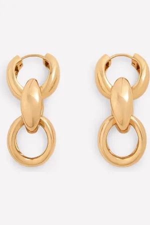 Boden Chunky Chain-Link Earrings-Gold Female