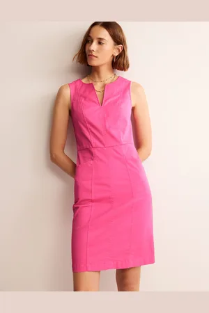 Boden Helena Chino Short Dress-Sangria Sunset Female