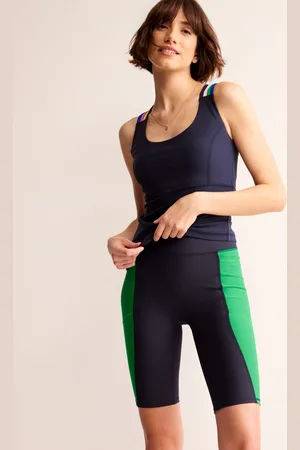 Boden Colour Block Shorts-Navy Colourblock Female