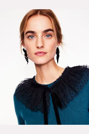 Boden Novelty Bow Earrings-Black Female