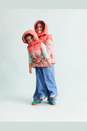 Boden 2-in-1 Padded Coat-Rose Petal Pink Vintage Floral Female
