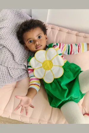 Boden Novelty Bubble Romper-Sapling Green Female
