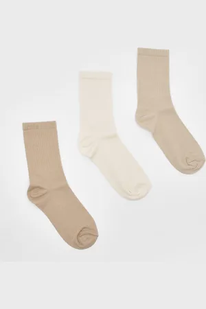 Boohoo Womens 3 Pack Tonal Sport Socks - - One Size