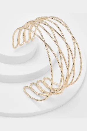 Boohoo Womens Hollow Bracelet Cuff - One Size