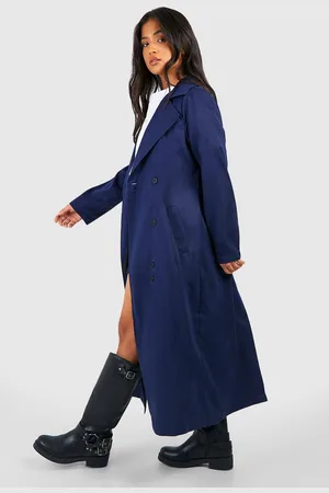 Boohoo Womens Petite Longline Trench Coat - - 6