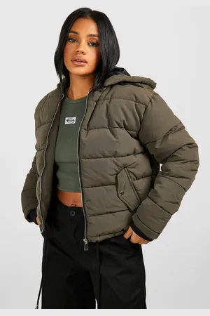 Boohoo Womens Hooded Padded Jacket - - 12