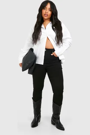 Boohoo Womens Plus 5 Pocket Stretch Skinny Jeans - - 16