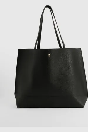 Boohoo Womens Large Popper Tote Shopper Bag - - One Size