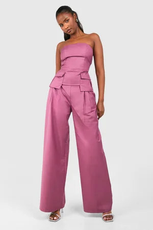 Boohoo Womens Pleat Detail Wide Leg Trouser - - 6
