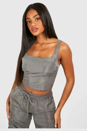 Boohoo Womens Parachute Seam Detail Crop - - 6