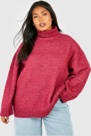 Boohoo Womens Plus Soft Knit Roll Neck Jumper - - 16