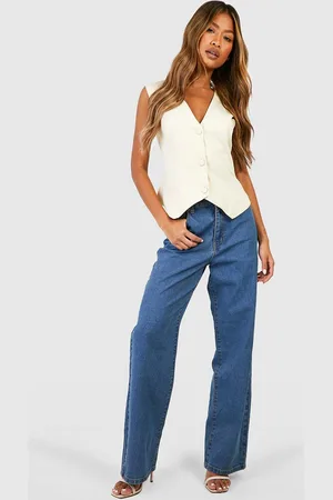 Boohoo Womens Basics High Waisted Boyfriend Jeans - - 8