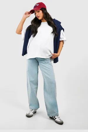 Boohoo Womens Maternity Over Bump Boyfriend Jean - - 16