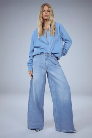 Boohoo Womens The Wide Leg Jeans - - 14