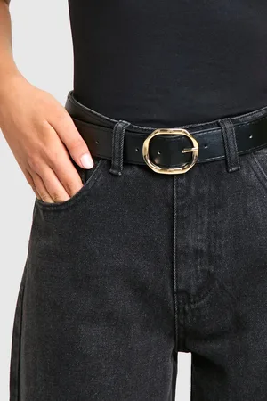 Boohoo Womens Angled Buckle Belt - - One Size