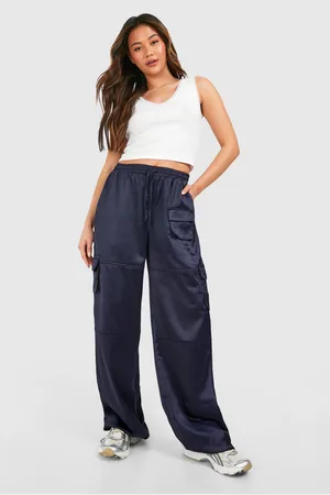 Boohoo Womens Satin Cargo Trouser - - 8