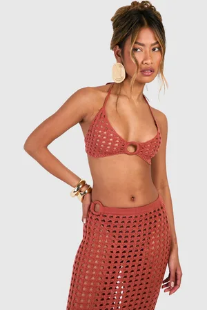 Boohoo Womens O Ring Crochet Bralet - - M
