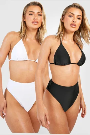 Boohoo Womens 2 Pack High Waisted Bikini Brief - - 6