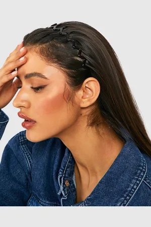 Boohoo Womens Zig Zag Resin Headband - One Size