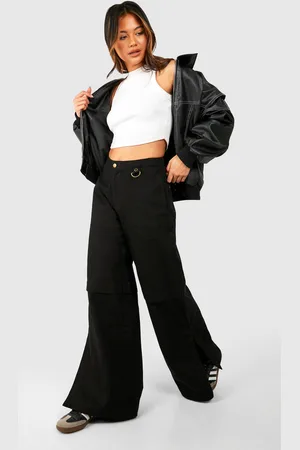 Boohoo Womens Wide Leg Side Split Trouser - - 6