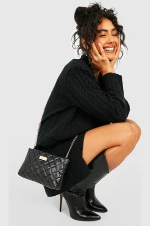 Boohoo Womens Quilted Oversized Basic Cross Body Bag - - One Size