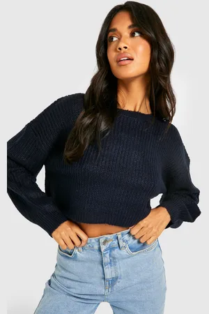 Boohoo Womens Balloon Sleeve Crop Jumper - - Xs