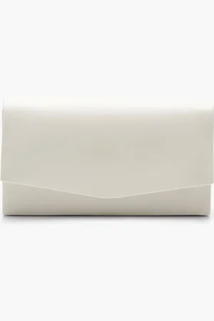 Boohoo Womens Structured Pu Clutch Bag & Chain - - One Size