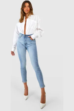 Boohoo Womens Butt Shaper High Rise Skinny Jeans - - 6