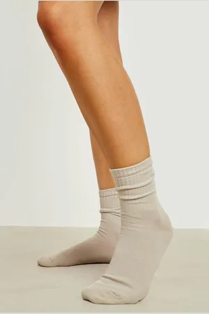 Boohoo Womens Nude Tonal 3 Pack Socks - - One Size
