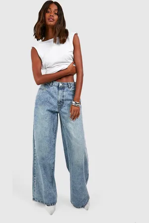 Boohoo Womens The Wide Leg Jeans - - 10