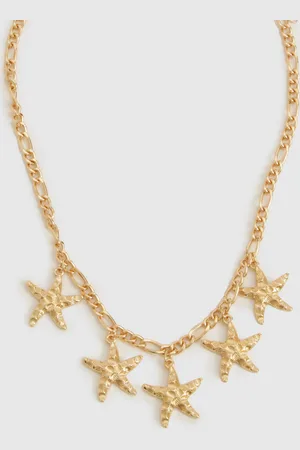 Boohoo Womens Starfish Scattered Necklace - - One Size