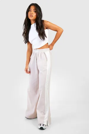 Boohoo Womens Petite Textured Stripe Dsgn Studio Trouser - - 14