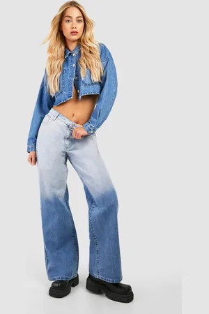 Boohoo Womens Ombre Straight Leg Jeans - - 6