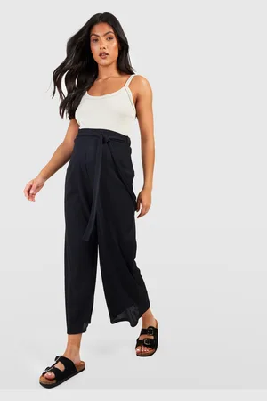 Boohoo Womens Maternity Belted Rib Culottes - - 8