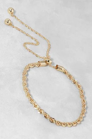 Boohoo Womens Polished Rope Twist Toggle Bracelet - - One Size