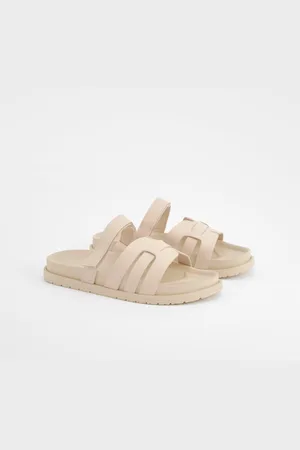 Boohoo Womens Cut Out Detail Sliders - - 3