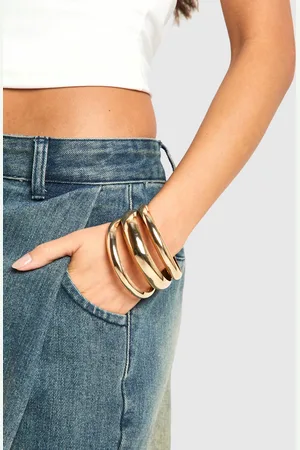 Boohoo Womens Three Pack Bangles - - One Size