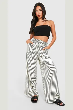 Boohoo Womens Petite Pinstripe Trouser - - 6