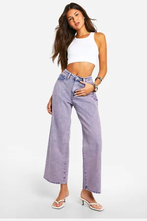 Boohoo Womens Wash Straight Leg Jeans - 10