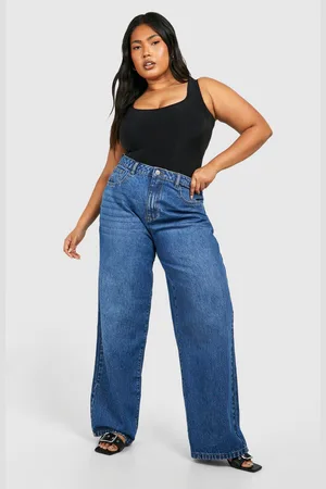 Boohoo Womens Plus Straight Leg Jean - - 16