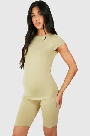 Boohoo Womens Maternity Soft Touch Cap Sleeve Modal Fitted T-Shirt - - 10