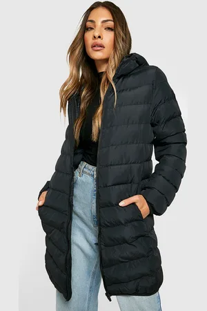 Boohoo Womens Hooded Puffer Jacket - - 10
