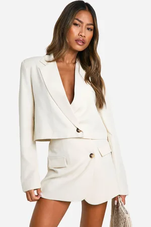 Boohoo Womens Boxy Crop Blazer - - 16